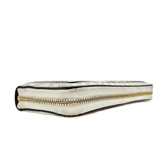 MICHAEL by Michael Kors Frame Out Travel Continental Wallet in Vanilla/Cream - Picture 6 of 10